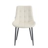 Krzesło Cherry welur tapicerowane na metalowych nogach