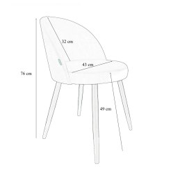 Krzesło TRIX na czarnej nodze PROFIL MG02 – elegancja i styl