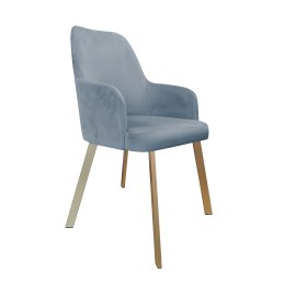 Krzesło WESTA tkanina Welur – noga metalowa