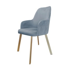 Krzesło WESTA tkanina Welur – noga metalowa