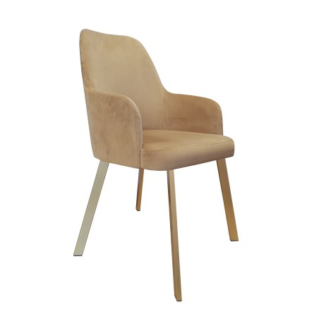 Krzesło WESTA tkanina Welur noga metalowa