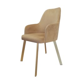 Krzesło WESTA tkanina Welur – noga metalowa