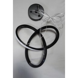 Lampa LED wisząca pierścienie AT74-ESL-Gold – elegancki styl