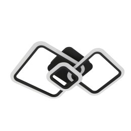 Plafon LED kwadrat AT88-3SL-Black – nowoczesne oświetlenie