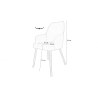 Krzesło WESTA welur nogi metalowe