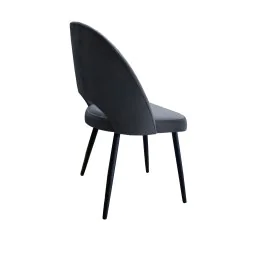 Krzesło Polo tkanina welur, nogi metalowe