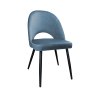 Krzesło Polo tkanina Welur noga metalowa