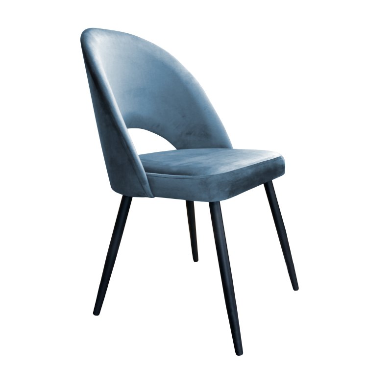 Krzesło Polo tkanina Welur noga metalowa