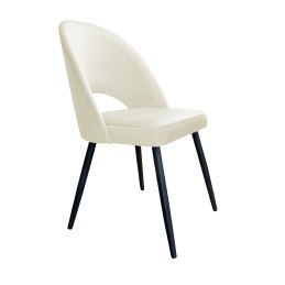 Krzesło Polo tkanina Welur noga metalowa