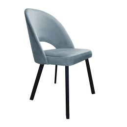 Krzesło Polo tkanina Welur noga metalowa
