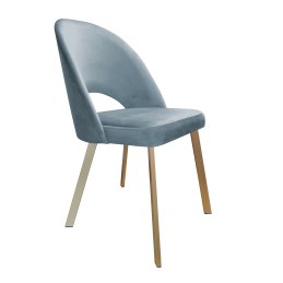 Krzesło Polo tkanina Welur noga metalowa