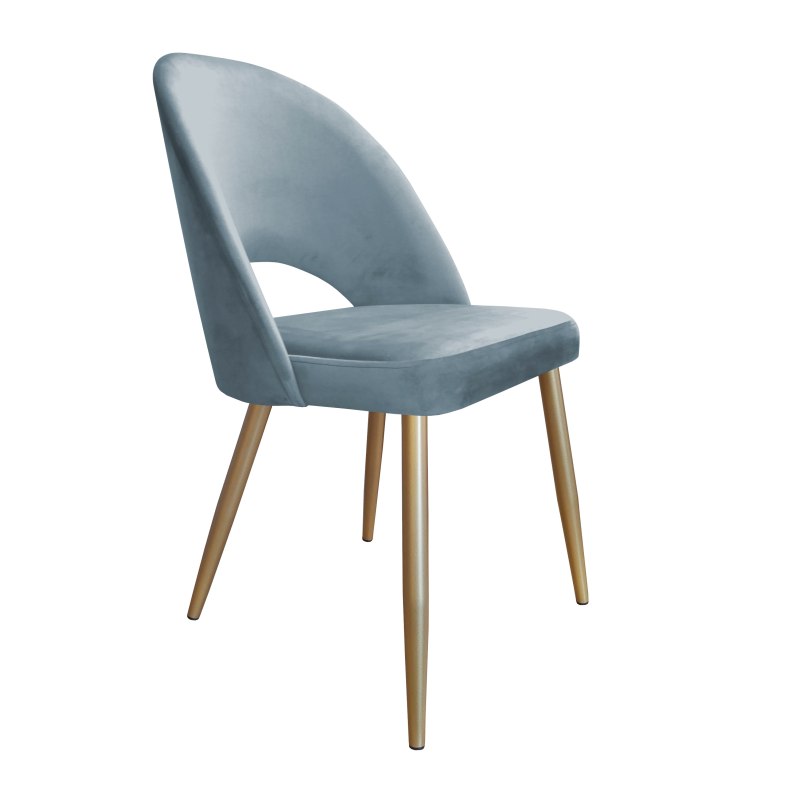 Krzesło Polo tkanina Welur noga metalowa – styl i wygoda