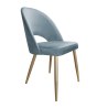 Krzesło Polo tkanina Welur noga metalowa – styl i wygoda