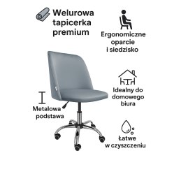 Fotel biurowy obrotowy GOYA MG50 – nowoczesny, wygodny, elegancki