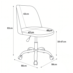 Fotel biurowy obrotowy GOYA MG55 – nowoczesny, wygodny, elegancki
