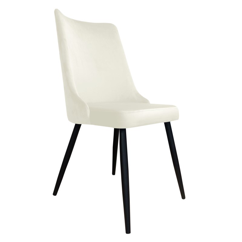 Krzesło Victor tkanina Welur noga metalowa