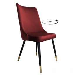 Krzesło Victor - welur, metalowe nogi