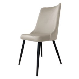 Krzesło Victor tkanina Welur noga metalowa – styl i elegancja