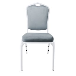 Krzesło bankietowe konferencyjne Vega stelaż metalowy | tkanina Welur