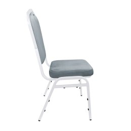 Krzesło bankietowe konferencyjne Vega stelaż metalowy | tkanina Welur