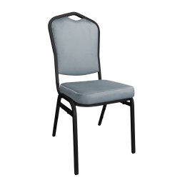 Krzesło Vega tkanina Welur bankietowe konferencyjne stelaż metalowy