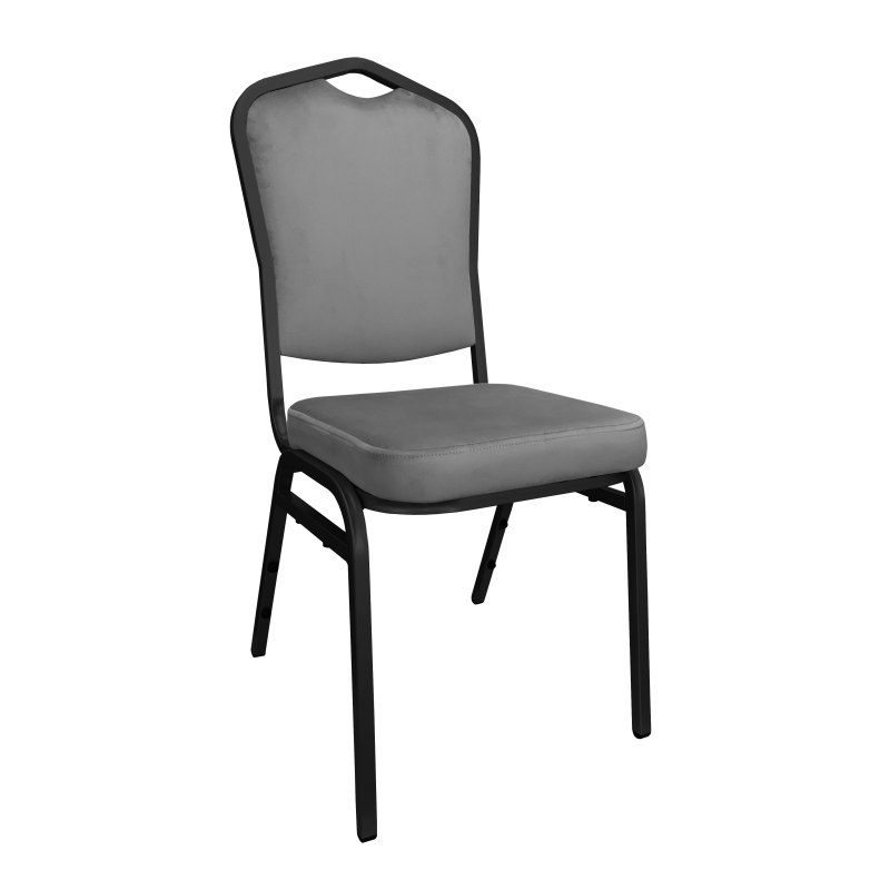 Krzesło Vega tkanina Welur bankietowe konferencyjne stelaż metalowy