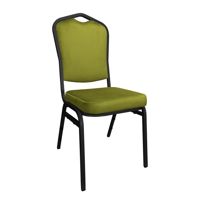 Krzesło Vega tkanina Welur bankietowe konferencyjne stelaż metalowy