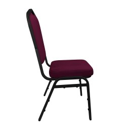 Krzesło bankietowe konferencyjne Vega stelaż metalowy | tkanina Welur