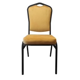 Krzesło bankietowe konferencyjne Vega stelaż metalowy | tkanina Welur