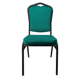 Krzesło Vega tkanina Welur bankietowe konferencyjne stelaż metalowy