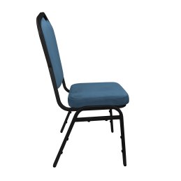 Krzesło Vega tkanina Welur bankietowe konferencyjne stelaż metalowy