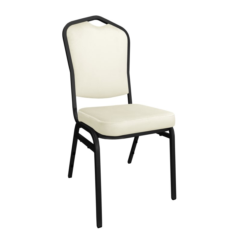 Krzesło bankietowe konferencyjne Vega stelaż metalowy | tkanina Welur