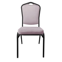 Krzesło bankietowe konferencyjne Vega stelaż metalowy | tkanina Welur