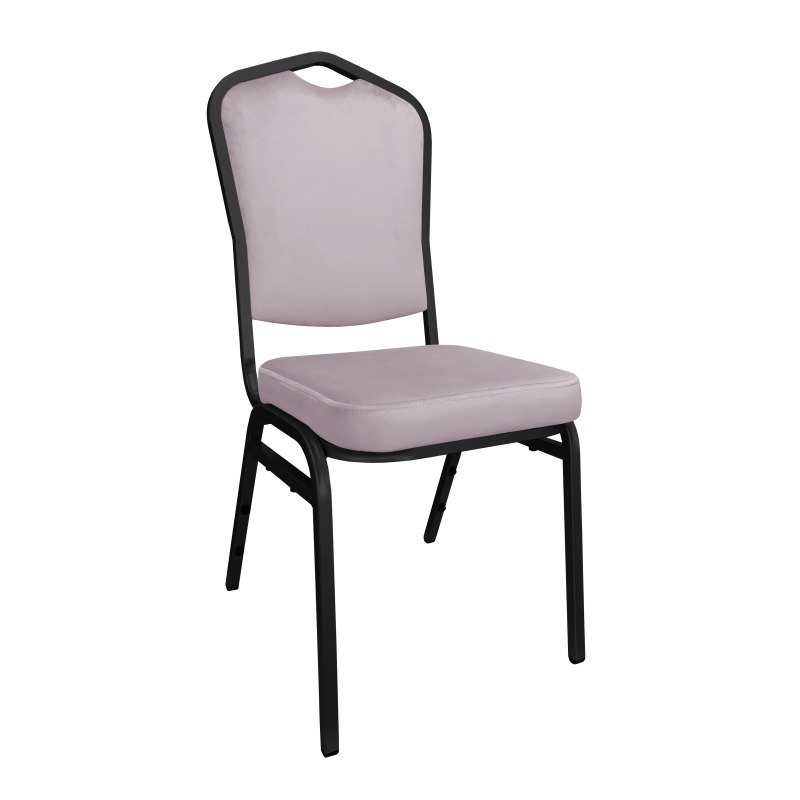 Krzesło bankietowe konferencyjne Vega stelaż metalowy | tkanina Welur