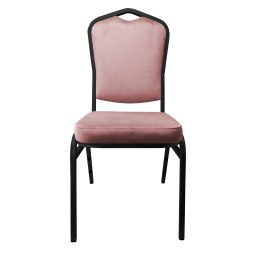 Krzesło bankietowe konferencyjne Vega stelaż metalowy | tkanina Welur