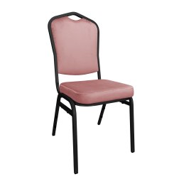 Krzesło bankietowe konferencyjne Vega stelaż metalowy | tkanina Welur