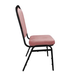 Krzesło bankietowe konferencyjne Vega stelaż metalowy | tkanina Welur