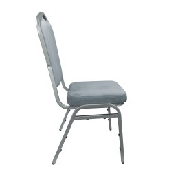 Krzesło Vega tkanina Welur bankietowe konferencyjne stelaż metalowy