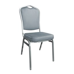 Krzesło bankietowe konferencyjne Vega stelaż metalowy | tkanina Welur