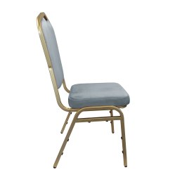 Krzesło Vega tkanina Welur bankietowe konferencyjne stelaż metalowy