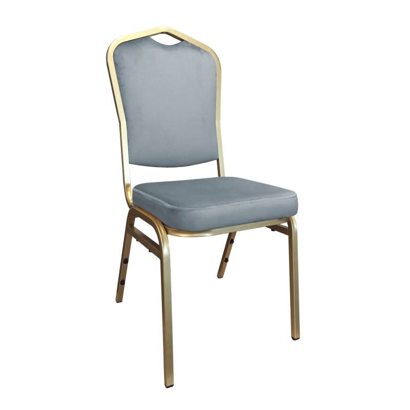 Krzesło Vega tkanina Welur bankietowe konferencyjne stelaż metalowy