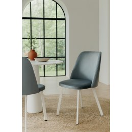 Krzesło welurowe GOYA  Nowoczesne krzesło do salonu, jadalni i kuchni