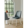 Krzesło welurowe GOYA  Nowoczesne krzesło do salonu, jadalni i kuchni