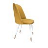 Krzesło welurowe GOYA  Nowoczesne krzesło do salonu, jadalni i kuchni