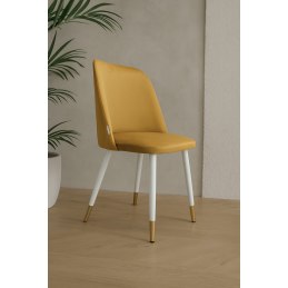 Krzesło welurowe GOYA  Nowoczesne krzesło do salonu, jadalni i kuchni