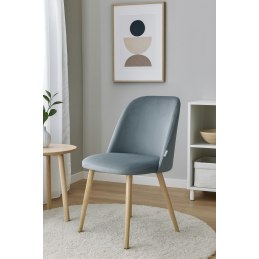 Krzesło welurowe GOYA  Nowoczesne krzesło do salonu, jadalni i kuchni