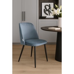 Krzesło welurowe GOYA  Nowoczesne krzesło do salonu, jadalni i kuchni