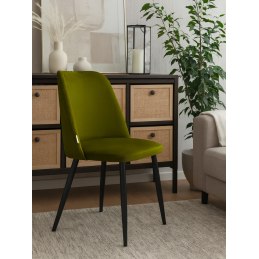 Krzesło welurowe GOYA  Nowoczesne krzesło do salonu, jadalni i kuchni