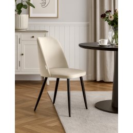 Krzesło welurowe GOYA  Nowoczesne krzesło do salonu, jadalni i kuchni