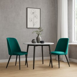 Krzesło welurowe GOYA  Nowoczesne krzesło do salonu, jadalni i kuchni